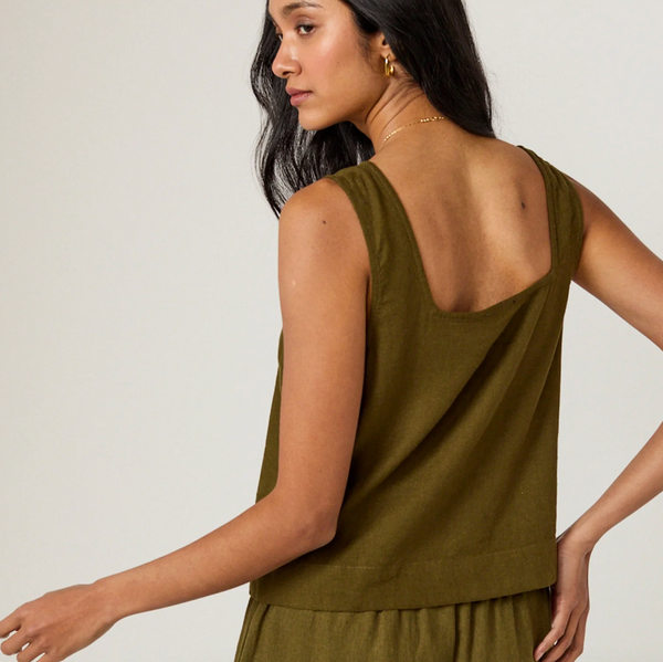 Nobody's Child Stanley Top - Green (Back)