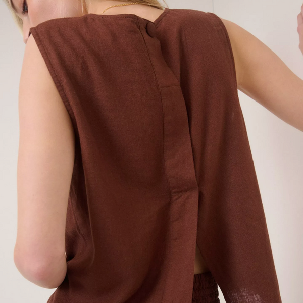 Nobody's Child Stirling Top - Brown (Back)