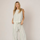 Nobody's Child Stirling Top - White Printed Linen