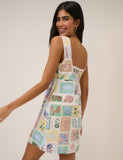 Nobody's Child White Print Ciara Mini Dress Back