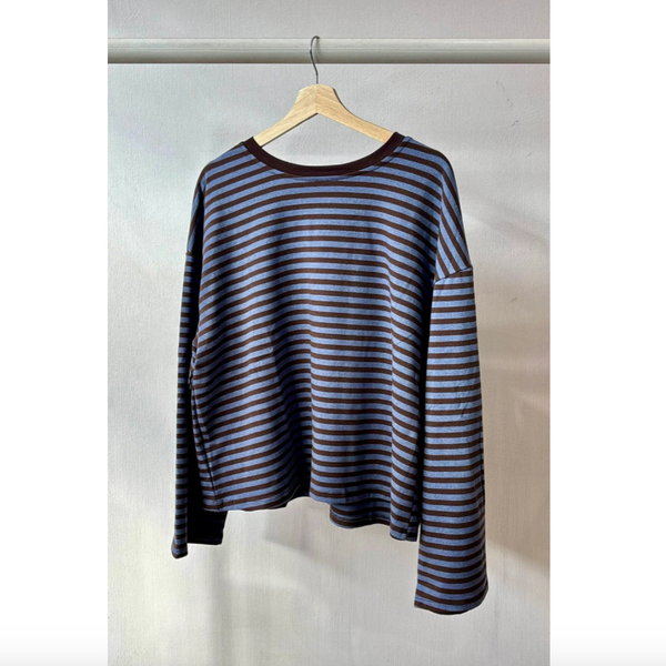 OST Anna Crewneck - Brown/ Blue