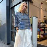 OST Anna Striped Crewneck Brown/Blue