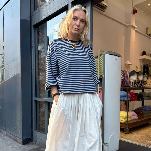 OST Anna Striped Crewneck Brown/Blue