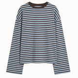 OST Anna Striped Crewneck Brown/Blue
