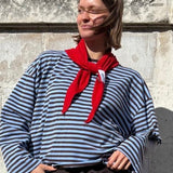 OST Anna Striped Crewneck Brown/Blue