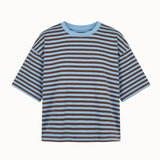 OST Else Striped T-Shirt -Brown/Blue