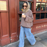 OST Emilie Striped Jumper Brown/Coffee