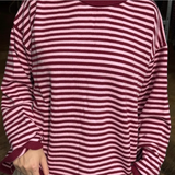 OST Emilie Striped Jumper Red/Pink