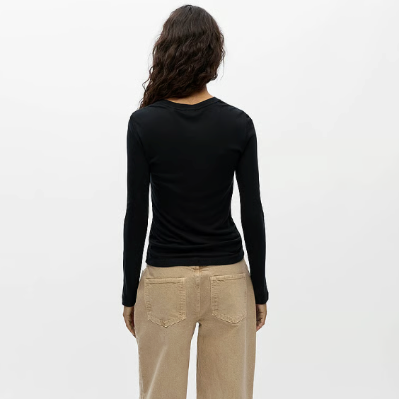 Object Alma Top - Black BACK