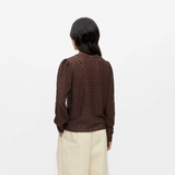 Object Laila Top - Seal Brown BACK