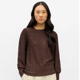 Object Laila Top - Seal Brown