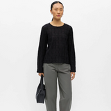 Object ObjEvie Textured Long Sleeve Top