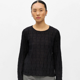 Object ObjEvie Textured Long Sleeve Top