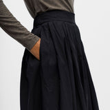 Object Paige A-Line Maxi Skirt - Black