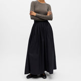 Object Paige A-Line Maxi Skirt - Black
