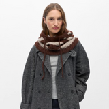 Object Ribbed Balaclava - Seal Brown Model