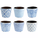 Old Style Dutch Pots - Blue Row