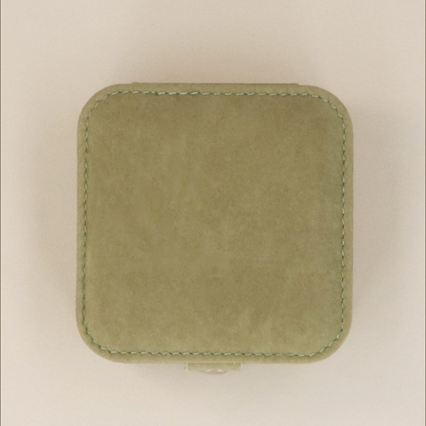 Olive Green Square Jewellery Box 