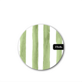 Olive Stripes Round Coaster