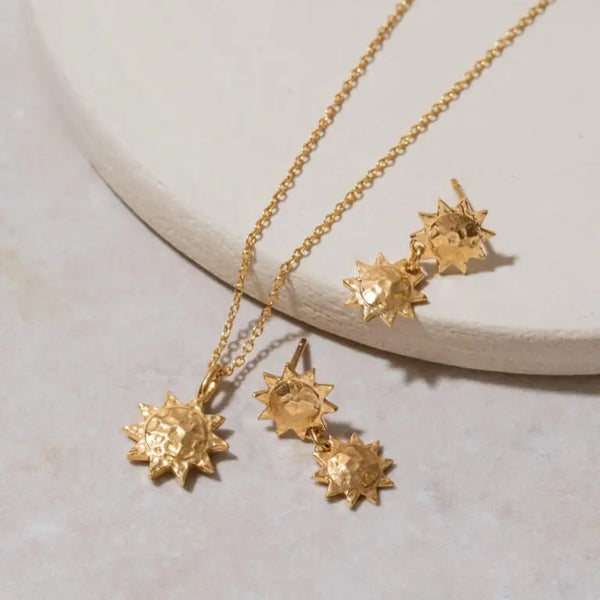 One & Eight Gold Apollo Earrings