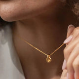 One & Eight Gold Eternal Knot Necklace