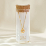 One & Eight Gold Crystal Seren Necklace