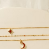 One & Eight Gold Mulberry Moon Necklace detail