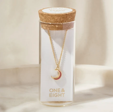 One & Eight Gold Mulberry Moon Necklace