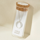 One & Eight Silver Loop Necklace