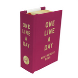 One Line a Day A One-Year Memory Book - Rose Velvet Mini