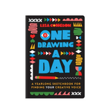 A book cover for 'One Drawing A Day' by Lisa Congdon, featuring a colorful design with various shapes and text.