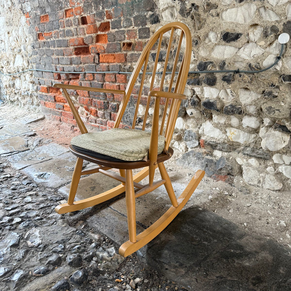 Original Mid Century Ercol Rocking Chair  Side 