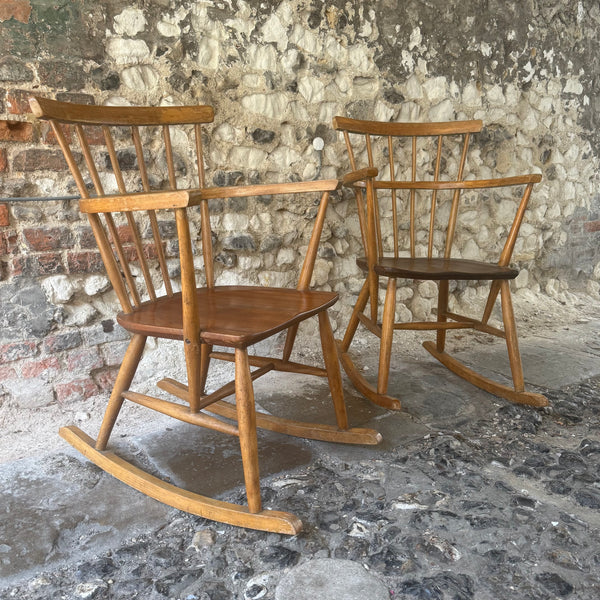 Original Mid Century Rocking Chairs Left