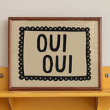 Oui Oui Framed Print