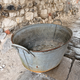 Oval Metal Galvanized Planter style