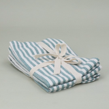 Pack of 4 Napkins - Green Mix Stripe
