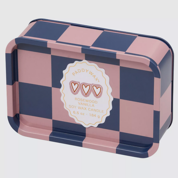 Paddywax A Dopo Rosewood Vanilla Candle Tin Front