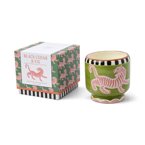 Paddywax A Dopo Tiger Black Cedar & Fig Soy Wax Candle