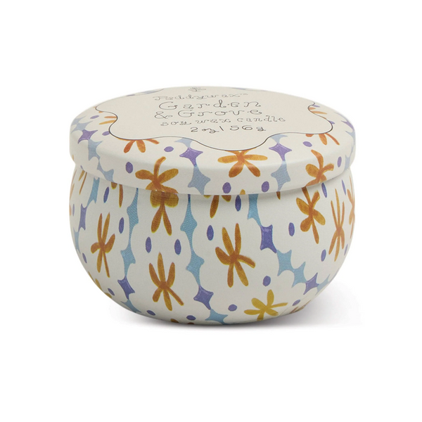 Paddywax Tulip Garden & Grove Travel Candle front view