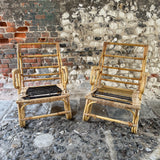 Pair of Vintage Bamboo Chairs