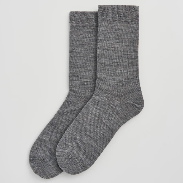 Pairs Correct Grey calf length socks 