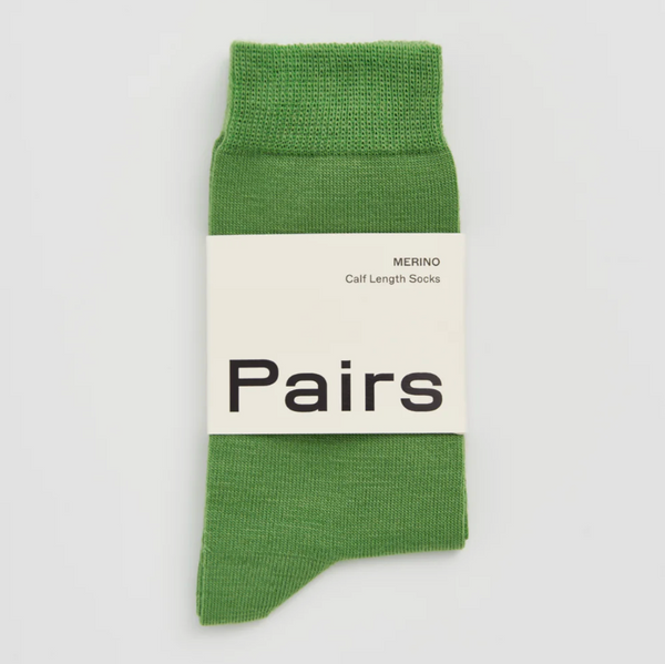 Grass Green calf length socks 