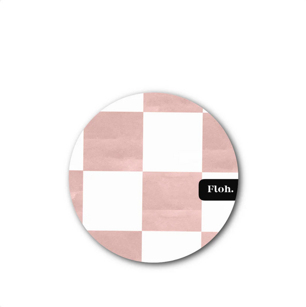 Paloma Checkerboard Round Coaster