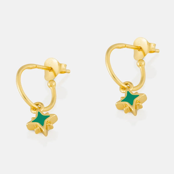 One & Eight Pea Star Earrings