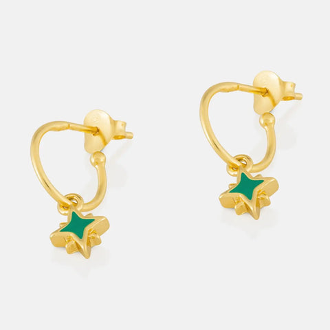 One & Eight Pea Star Earrings