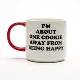 Peanuts Mug - I'm About One Cookie Away From Being Happy 2