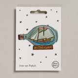 Petra Boase Ship in a Bottle Iron on Patch