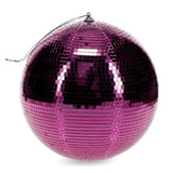 Purple disco ball on a white background