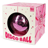 Pink disco ball in a decorative box with 'Rex London' branding