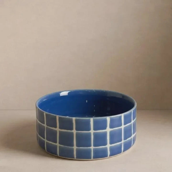 Pool Stoneware Pet Bowl - Blue Sky 14cm